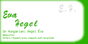 eva hegel business card